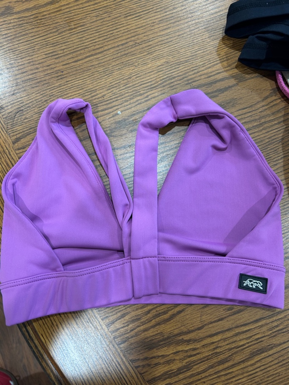 Tiger Friday AXS Purple Halter Dance Bra Top - Picture 2 of 2